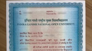 Big update regarding IGNOU Degree certificates